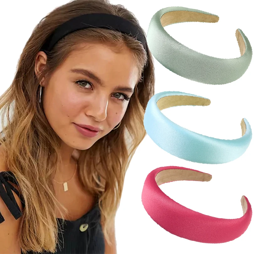 Fashion Female Bezel Solid Color Padded Headband for Women Wide Thick Hair Hoop Girls Elastic Hairband Headwrap Hair Accessories
Fashion Female Bezel Solid Color Padded Headband for Women Wide Thick Hair Hoop Girls Elastic Hairband Headwrap Hair Accessories