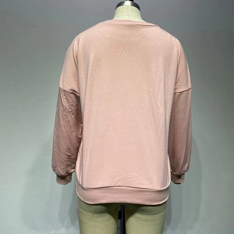 Autumn Pearl Long Sleeve Sweatshirt Women Spring Casual O-Neck Pullover Tops Female Pink Office Ladies Loose Sweatshirt Tops
Autumn Pearl Long Sleeve Sweatshirt Women Spring Casual O-Neck Pullover Tops Female Pink Office Ladies Loose Sweatshirt Tops