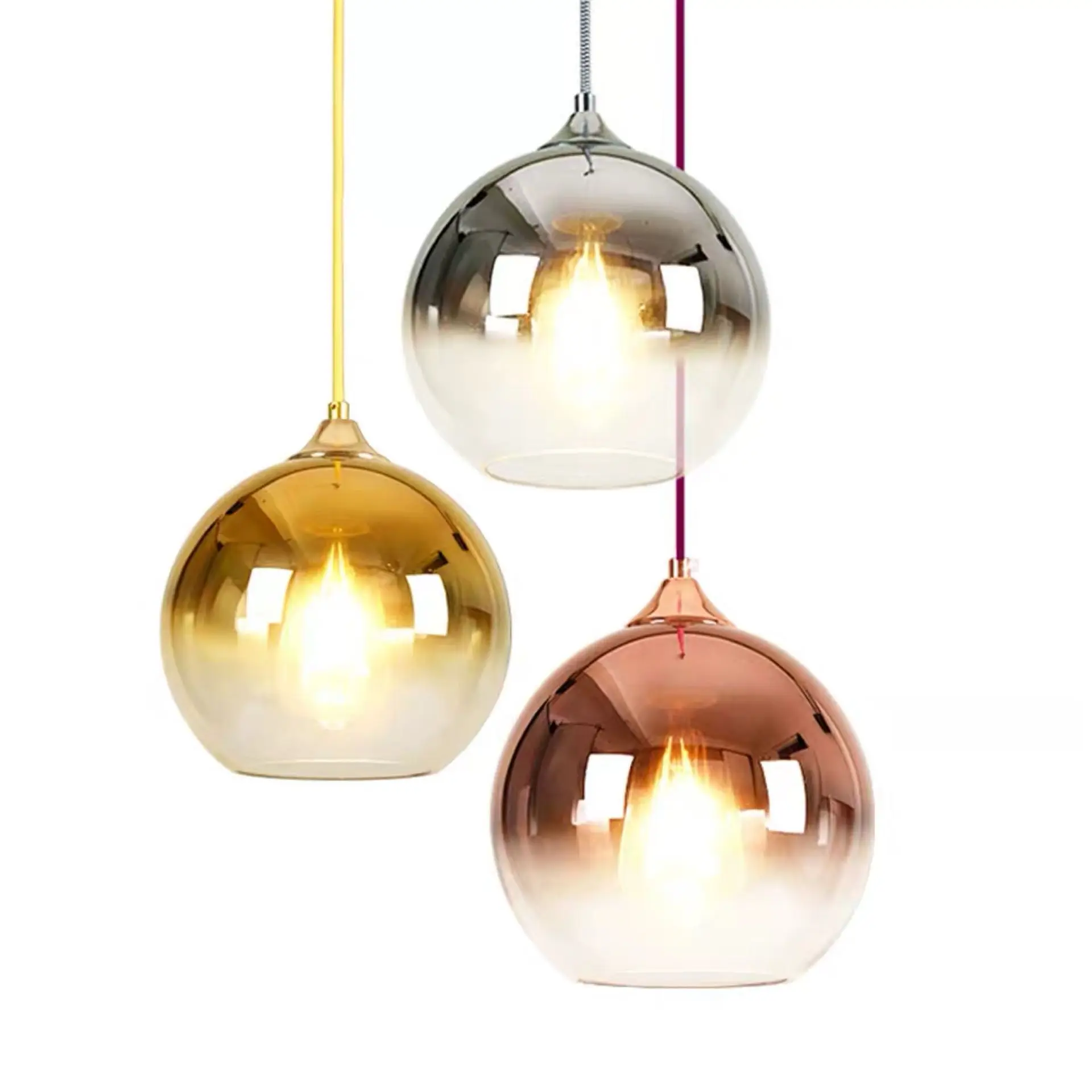 Modern Clear Glass Ball Chandelier Nordic Electroplating Glass Hanging Lamp Loft Restaurant Dining Room Bar Art Decor Chandelier
Modern Clear Glass Ball Chandelier Nordic Electroplating Glass Hanging Lamp Loft Restaurant Dining Room Bar Art Decor Chandelier