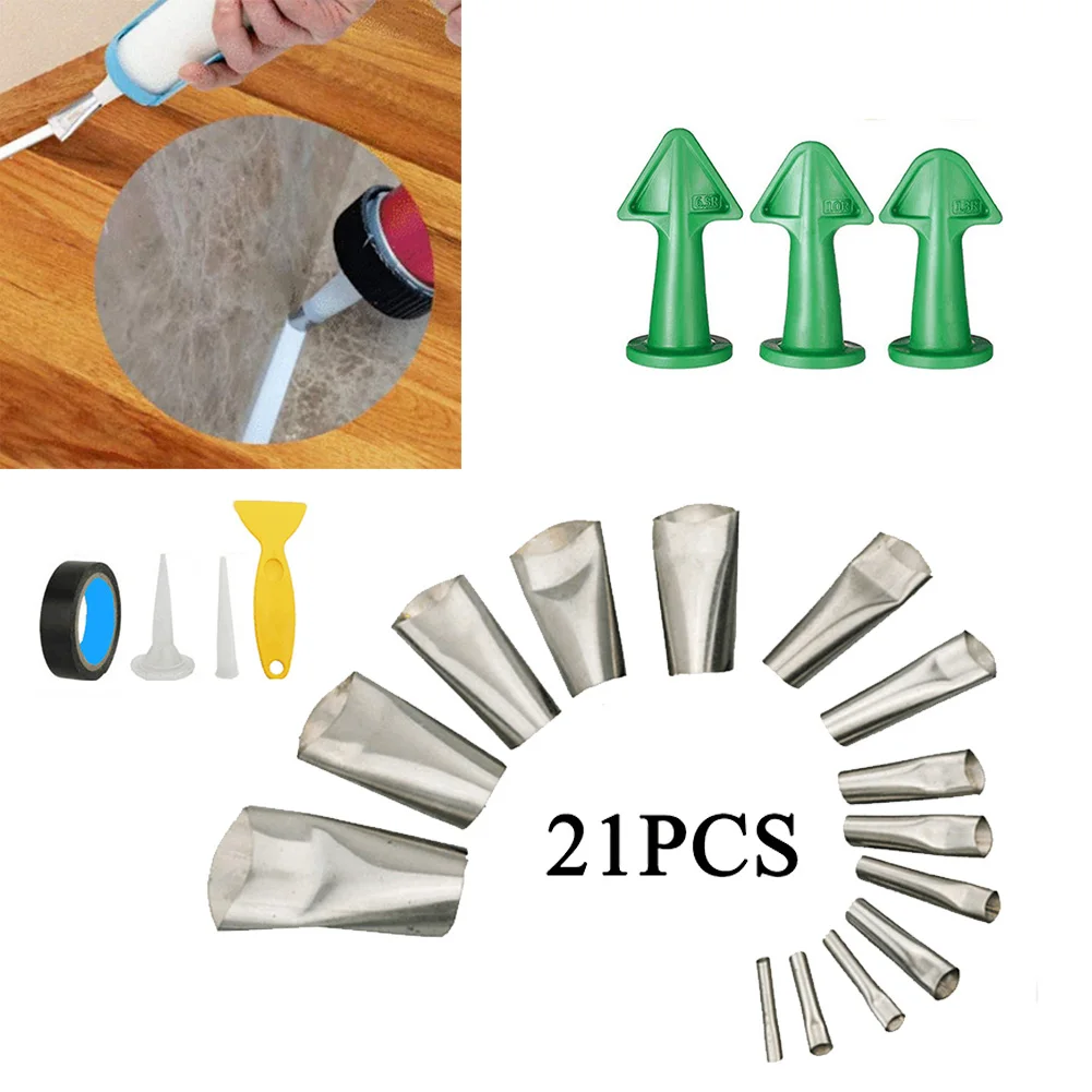 Scraper Finisher Caulking Set Nozzle Nozzles Spatulas Silicone Caulking