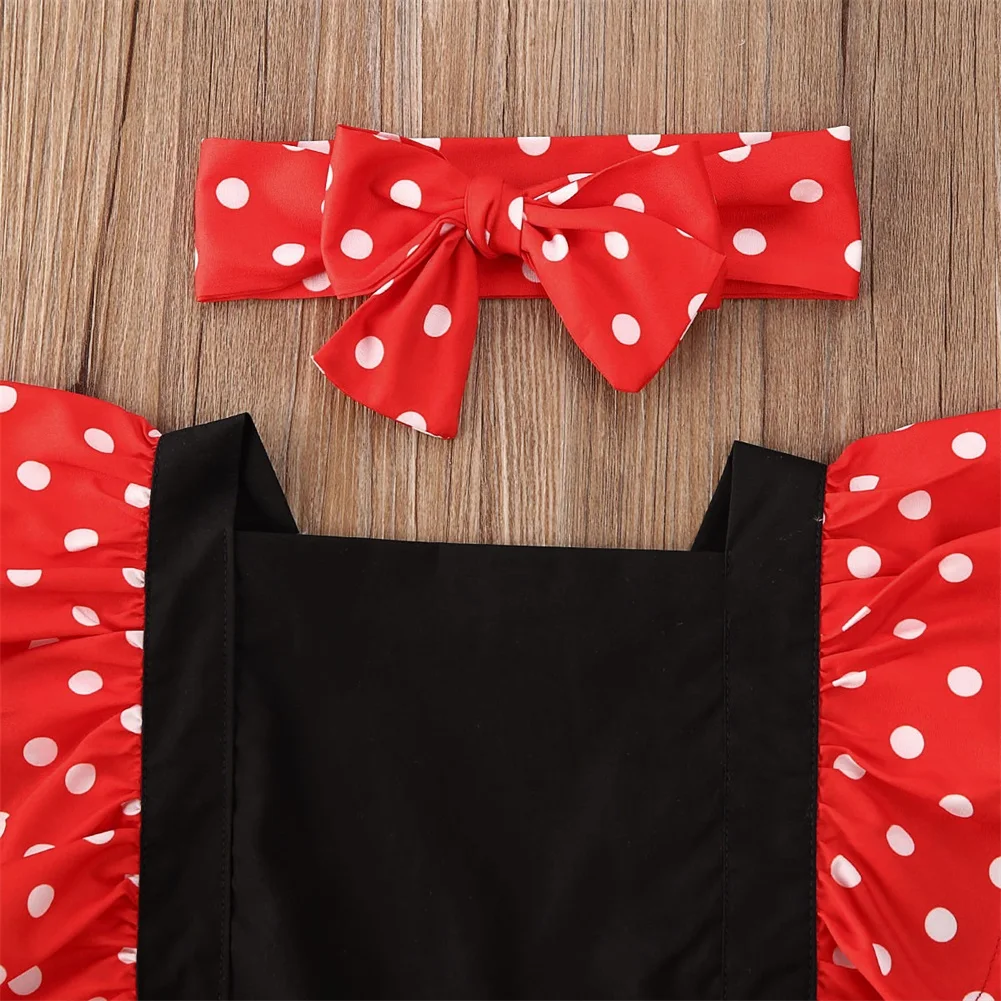 Newborn Baby Girl 0-24M Clothes Ruffle Romper Bodysuit Headband Polka Dots Outfits Set
Newborn Baby Girl 0-24M Clothes Ruffle Romper Bodysuit Headband Polka Dots Outfits Set