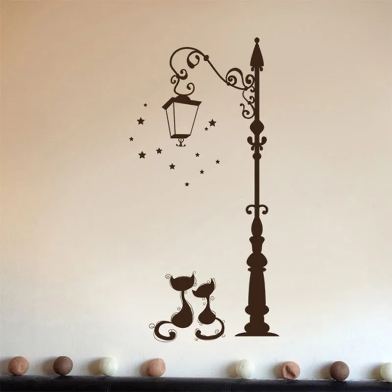 38x18cm Cat Under the Street Lamp Removable Wall stickers For Kids Rooms Living room Diy Decorative PVC Mural Art Wall Decals
38x18cm Cat Under the Street Lamp Removable Wall stickers For Kids Rooms Living room Diy Decorative PVC Mural Art Wall Decals