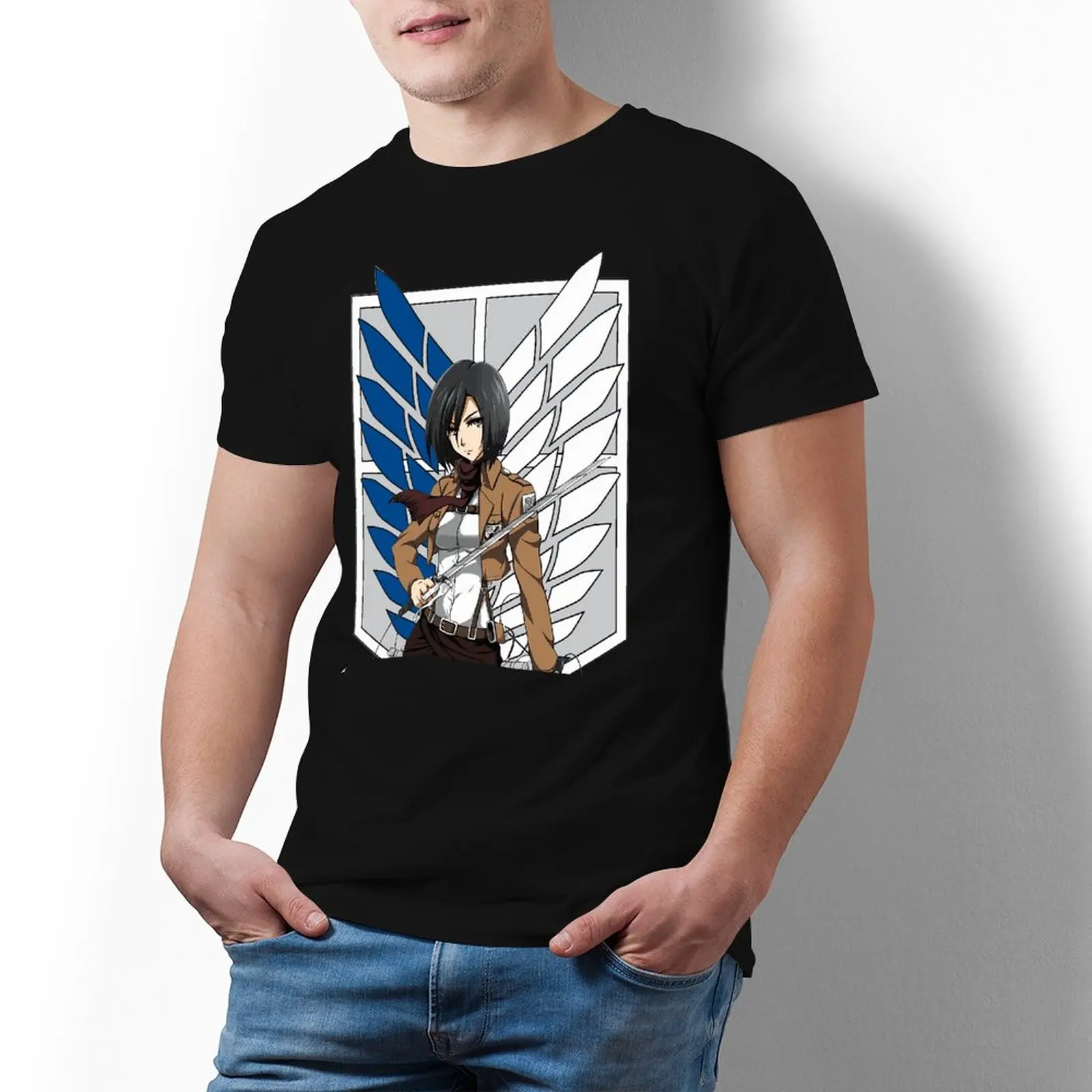 Футболка с изображением атаки на титанов, забавная футболка из 100 хлопка с коротким рукавом, графическая летняя футболка, Мужская футболка
Футболка с изображением атаки на титанов, забавная футболка из 100 хлопка с коротким рукавом, графическая летняя футболка, Мужская футболка