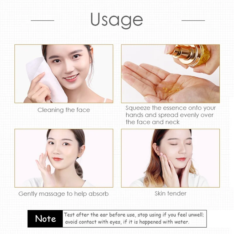 Gold Caviar Essence Skin Care Moisturizer Anti Wrinkle Lifting Firming Cream Tighten Skin Anti-aging Facial Serum 
Gold Caviar Essence Skin Care Moisturizer Anti Wrinkle Lifting Firming Cream Tighten Skin Anti-aging Facial Serum