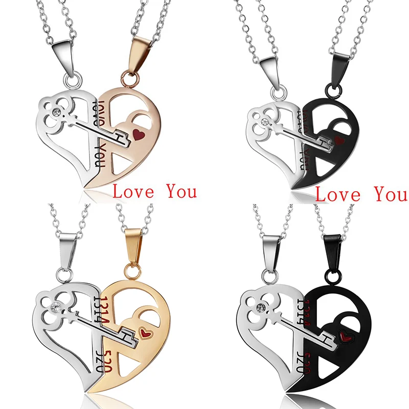 Trendy Stainless Steel Broken Heart Couple Necklace For Women Silver Color Chain Key Pendant Valentine's Day Lover Jewelry Charm
Trendy Stainless Steel Broken Heart Couple Necklace For Women Silver Color Chain Key Pendant Valentine's Day Lover Jewelry Charm