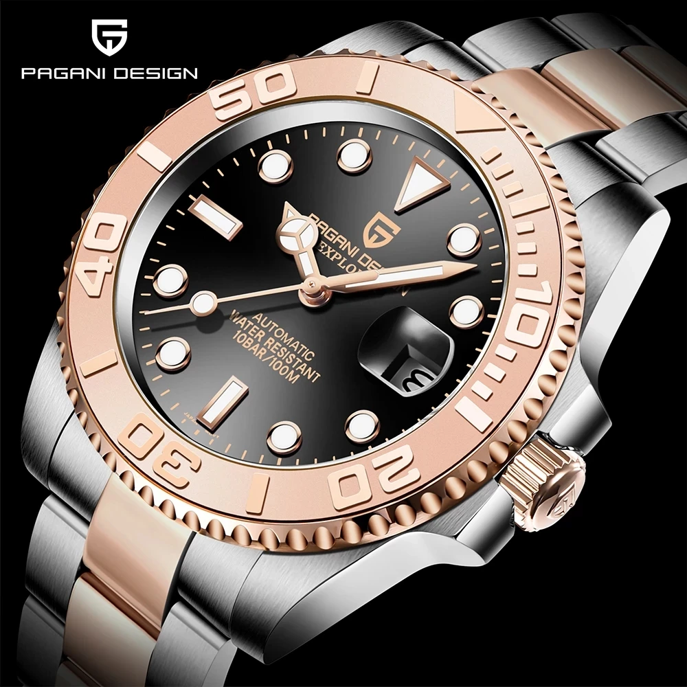 PAGANI DESIGN New Stainless Steel Brand Luxury Men watches 100MWaterproof Ceramic Bezel NH35 Watch men Sapphire Luminous Watches
PAGANI DESIGN New Stainless Steel Brand Luxury Men watches 100MWaterproof Ceramic Bezel NH35 Watch men Sapphire Luminous Watches