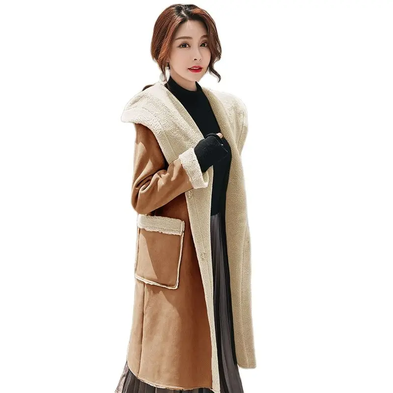 F~F 2021 New Korean Version Solid Color Hooded Long Slim Fashion Autumn Winter Thick Cotton Jacket Plush Cotton Jacket
F~F 2021 New Korean Version Solid Color Hooded Long Slim Fashion Autumn Winter Thick Cotton Jacket Plush Cotton Jacket