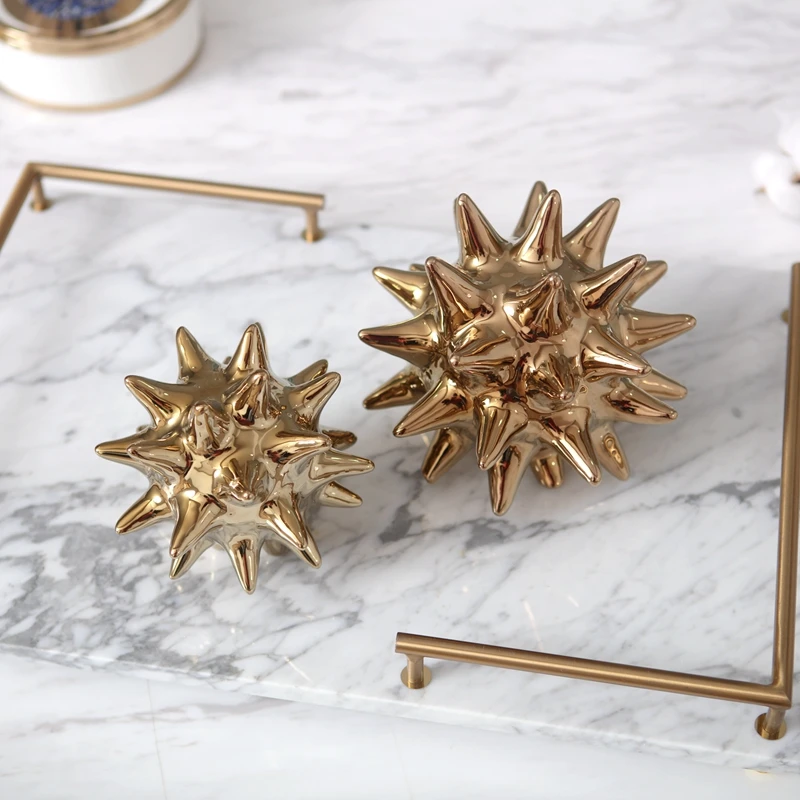 Modern Plating Gold White Silver Thorn Ceramic Ball Figurines Decor Home Living Room Office Table Luxury Metallic Feel Ornament
Modern Plating Gold White Silver Thorn Ceramic Ball Figurines Decor Home Living Room Office Table Luxury Metallic Feel Ornament