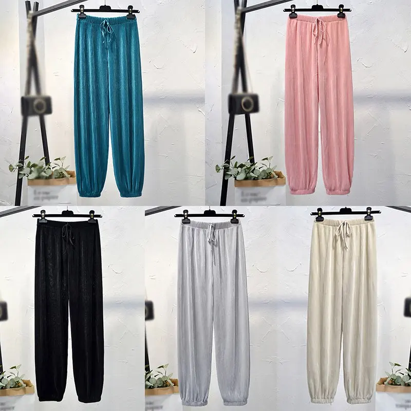 ETOSELL Summer Chiffon Hundred Pleated Lanterns Pants Women High Waist Loose Casual Trousers
ETOSELL Summer Chiffon Hundred Pleated Lanterns Pants Women High Waist Loose Casual Trousers