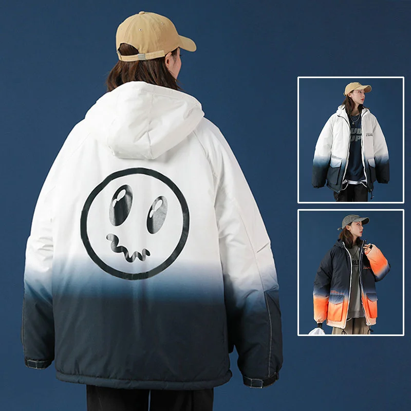 Gradient Workwear Female Little Devil Grimace Printing Jacket Bread Coat Couple's Clothes Thick Winter Women's Clothes 2021 New
Gradient Workwear Female Little Devil Grimace Printing Jacket Bread Coat Couple's Clothes Thick Winter Women's Clothes 2021 New