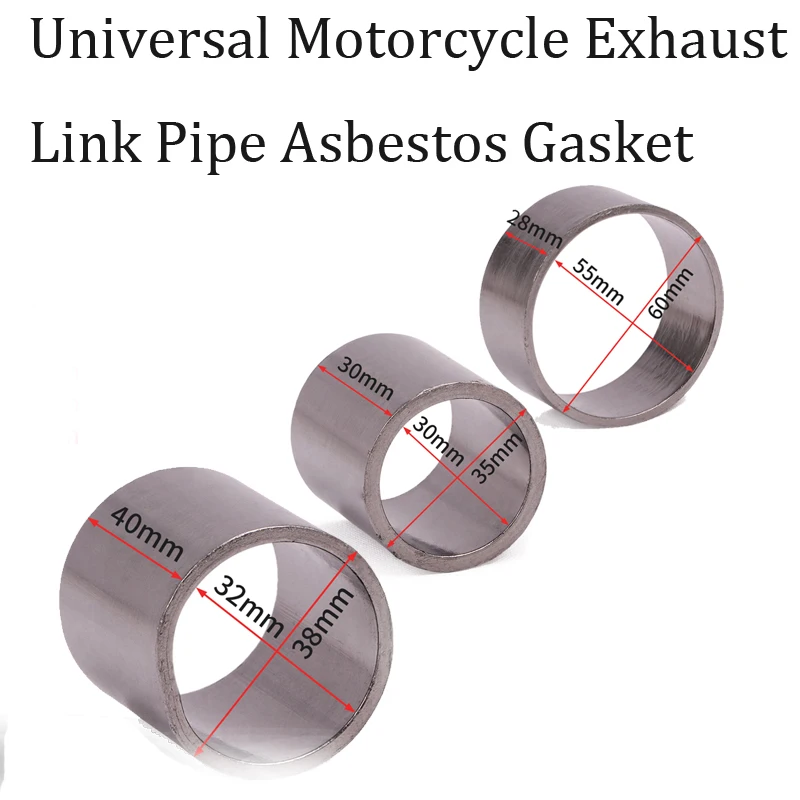 Universal Motorcycle Exhaust Middle Sile Link Pipe Crush Gasket 45mm 50mm 38mm 32mm 30mm O-Ring For BMW Dirt Pit Bike ATVS Coot
Universal Motorcycle Exhaust Middle Sile Link Pipe Crush Gasket 45mm 50mm 38mm 32mm 30mm O-Ring For BMW Dirt Pit Bike ATVS Coot