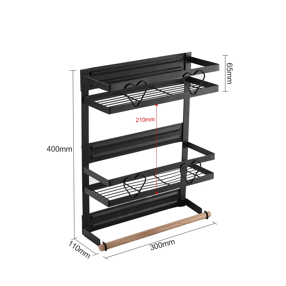 Refrigerator Magnetic Spice Rack Steel Frame Organizer Spice Storage Shelf Magnetic Fridge Rack Kitchen Magnet Organizer
Refrigerator Magnetic Spice Rack Steel Frame Organizer Spice Storage Shelf Magnetic Fridge Rack Kitchen Magnet Organizer