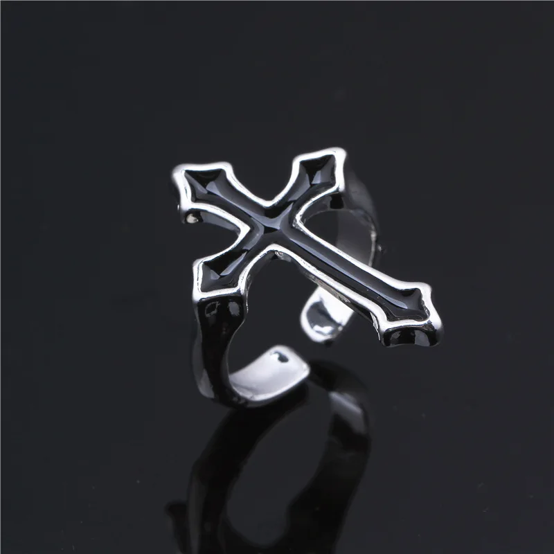 1PC Metal Color Finger Ring Men Trendy Gothic Anillo Vintage Black Big Cross Open Ring for Women Party Jewelry
1PC Metal Color Finger Ring Men Trendy Gothic Anillo Vintage Black Big Cross Open Ring for Women Party Jewelry