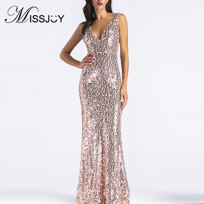 MISSJOY 2019 Fashion Sexy Bodycon Slim Solid Color Sequin Party Dresses Women Backless Sleeveless Evening Ladies Elegant Formal
MISSJOY 2019 Fashion Sexy Bodycon Slim Solid Color Sequin Party Dresses Women Backless Sleeveless Evening Ladies Elegant Formal