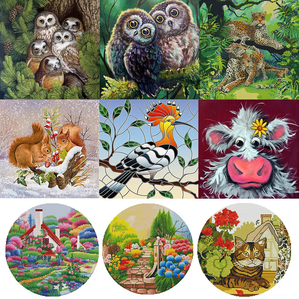 DIY Embroidery Kit Cross Stitch Set 11CT Stamped Two Leopards Printed Modern Art Embroidery Cloth Color Threads Tools Kit
DIY Embroidery Kit Cross Stitch Set 11CT Stamped Two Leopards Printed Modern Art Embroidery Cloth Color Threads Tools Kit