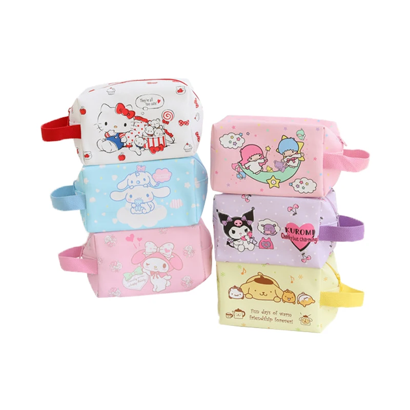 Мультяшная Милая дорожная сумка для хранения косметики Kawaii Sanrios аниме Kuromi Mymelody Cinnamoroll вместительная портативная косметичка
Мультяшная Милая дорожная сумка для хранения косметики Kawaii Sanrios аниме Kuromi Mymelody Cinnamoroll вместительная портативная косметичка