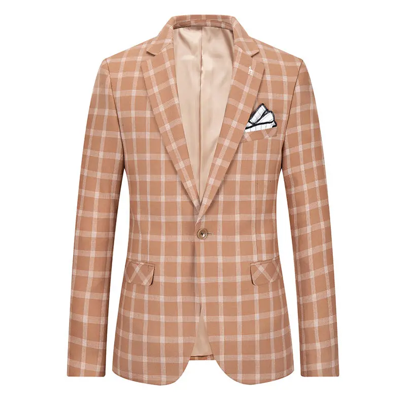 New Suit Men's Casual Korean Plaid British Blazer Hombre Professional Blazer Dress Luxe Groom Wedding Suit Blazer Men 2021 Khaki
New Suit Men's Casual Korean Plaid British Blazer Hombre Professional Blazer Dress Luxe Groom Wedding Suit Blazer Men 2021 Khaki