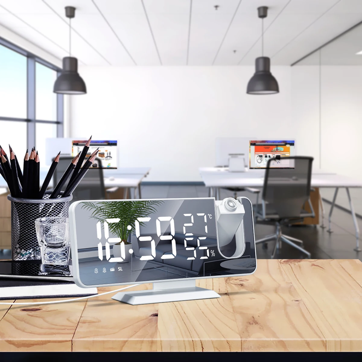 3 Color LED Digital Alarm Clock Watch Table Electronic Desktop Clocks USB Wake up FM Radio Time Projector Snooze Function
3 Color LED Digital Alarm Clock Watch Table Electronic Desktop Clocks USB Wake up FM Radio Time Projector Snooze Function