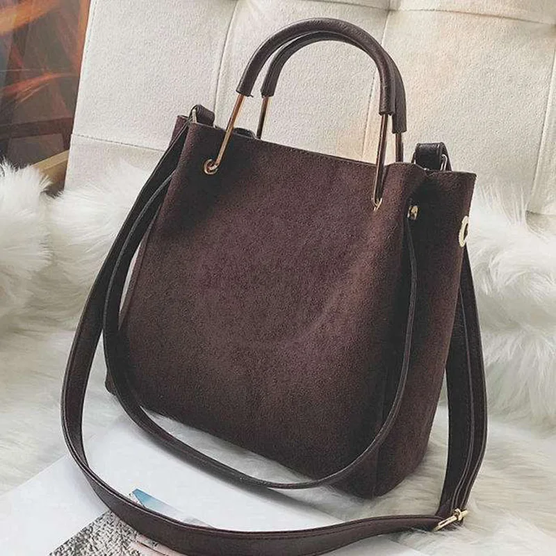 Vintage Leather Women's Tote Luxury Faux Suede Crossbody Bags Ladies Handbags and Purses Female Solid color Shoulder
Vintage Leather Women's Tote Luxury Faux Suede Crossbody Bags Ladies Handbags and Purses Female Solid color Shoulder