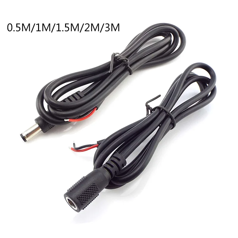 DC Connector Male Female Cable Wire 2.1x5.5mm Plug Jack Power Adapter For DIY LED Strip Lights Electrical Socket 20AWG 
DC Connector Male Female Cable Wire 2.1x5.5mm Plug Jack Power Adapter For DIY LED Strip Lights Electrical Socket 20AWG