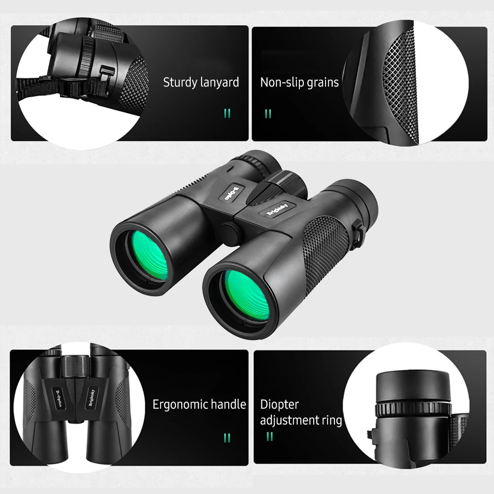 1242 HD Zoom Binoculars Low Light Level Night Vision Binocular BAK4 Prism Long Distance Telescope with Diopter Ring for Hunting 
1242 HD Zoom Binoculars Low Light Level Night Vision Binocular BAK4 Prism Long Distance Telescope with Diopter Ring for Hunting