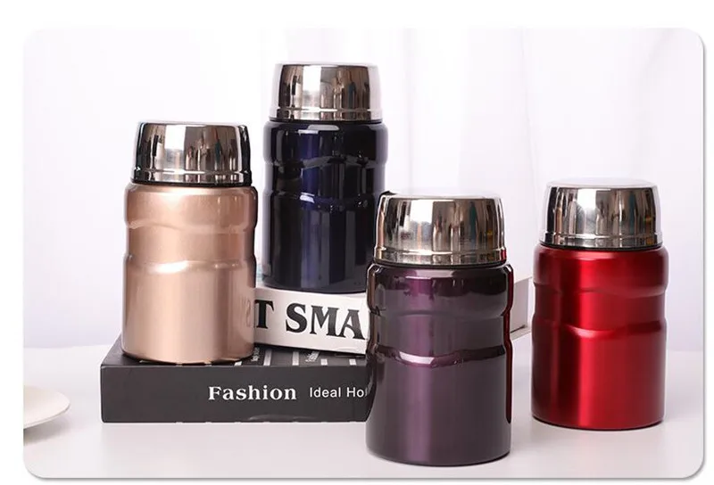 600ML Portable Stainless Steel Food Soup Containers Vacuum Flasks Thermocup Thermos Lunch Box
600ML Portable Stainless Steel Food Soup Containers Vacuum Flasks Thermocup Thermos Lunch Box