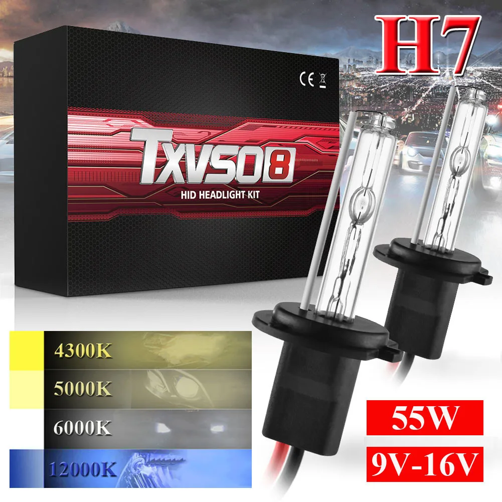 1Pair 55W 3500-4500LM H7 HID Xenon Replacement Bulbs Headlight Lamp Light Straight Bubble 4300K-12000K HID Xenon Bulb
1Pair 55W 3500-4500LM H7 HID Xenon Replacement Bulbs Headlight Lamp Light Straight Bubble 4300K-12000K HID Xenon Bulb
