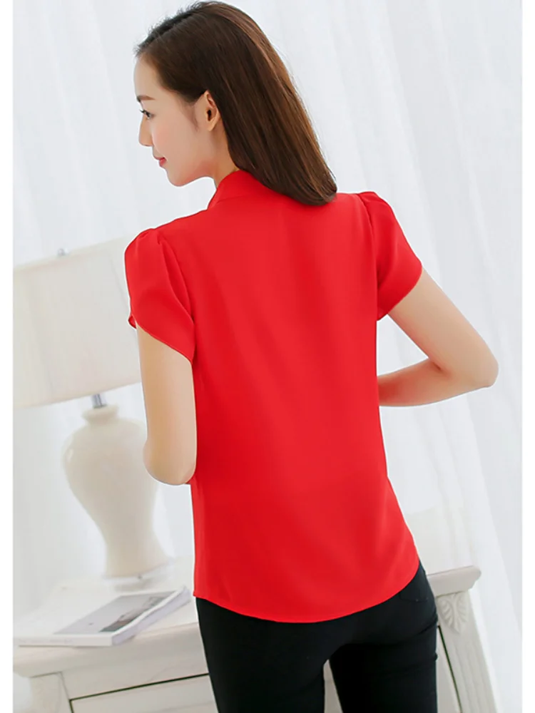 Korean Fashion Womens Tops and Blouses Chiffon Women Blouses Short Sleeve White Shirts Plus Size XXL Ladies Tops
Korean Fashion Womens Tops and Blouses Chiffon Women Blouses Short Sleeve White Shirts Plus Size XXL Ladies Tops