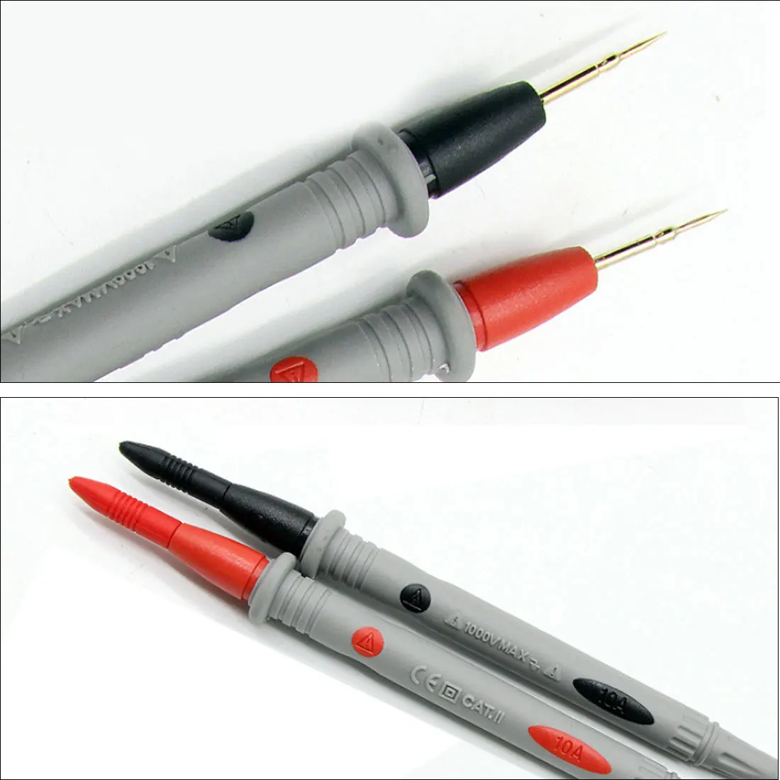 1 pair Digital Multimeter Probe Soft-silicone-wire Needle-tip Universal Test Leads with Alligator Clip For LED Tester Multimetro 
1 pair Digital Multimeter Probe Soft-silicone-wire Needle-tip Universal Test Leads with Alligator Clip For LED Tester Multimetro