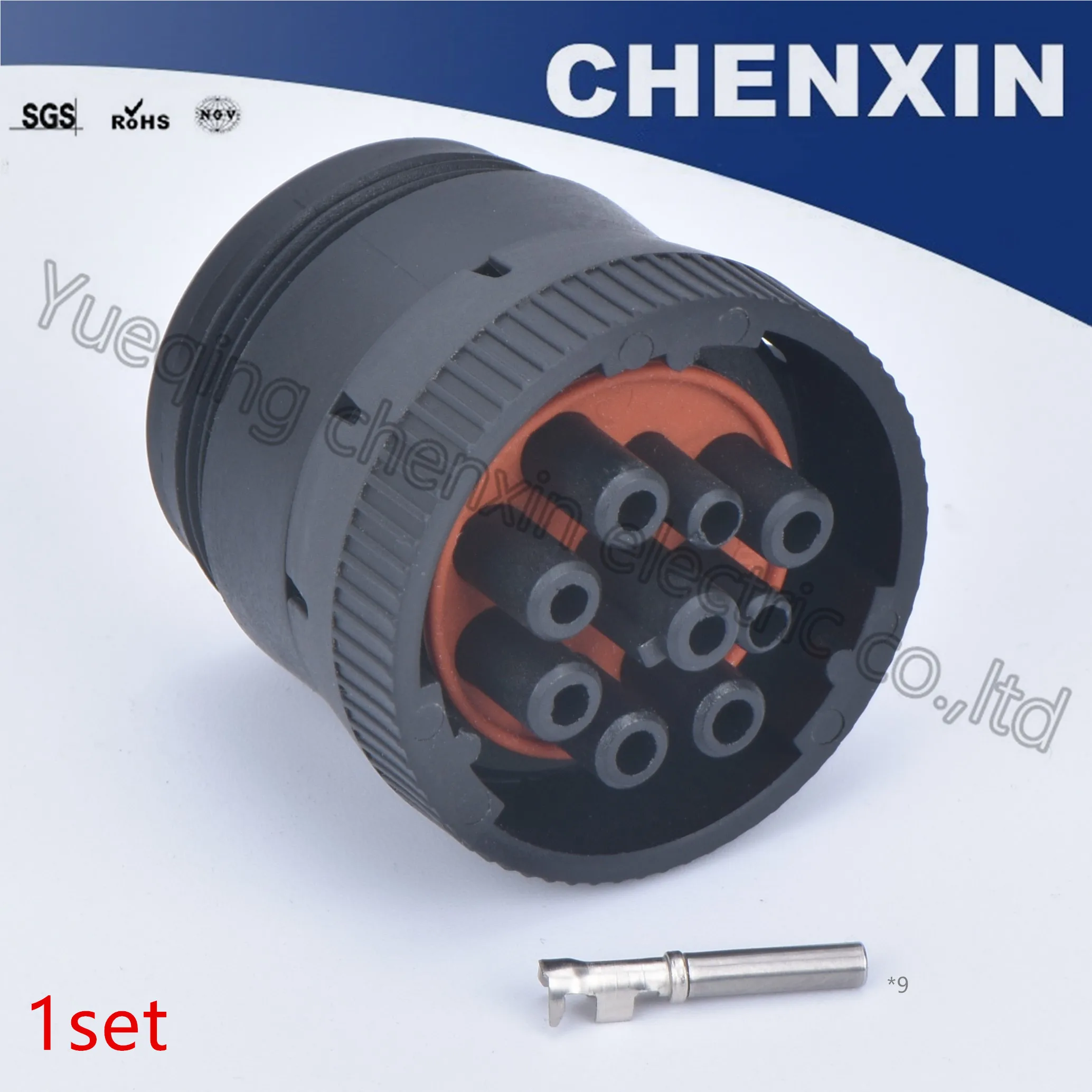 Black 9 pin sealed waterproof auto connectors plug 1.6 female auto accessories wire connection plug adapter HD16-9-1939S
Black 9 pin sealed waterproof auto connectors plug 1.6 female auto accessories wire connection plug adapter HD16-9-1939S