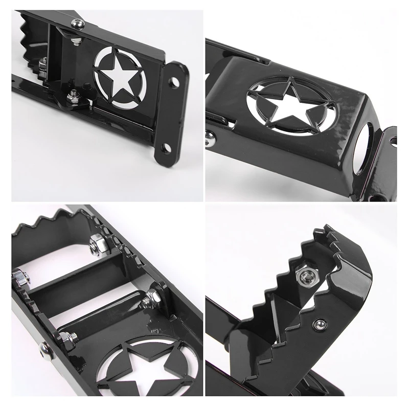 Door Foot Peg Metal Folding Hinge Step Pedal For 2007-2018 Jeep Wrangler Jk 2 Doors / 4 Doors (1 Pack, Black)
Door Foot Peg Metal Folding Hinge Step Pedal For 2007-2018 Jeep Wrangler Jk 2 Doors / 4 Doors (1 Pack, Black)