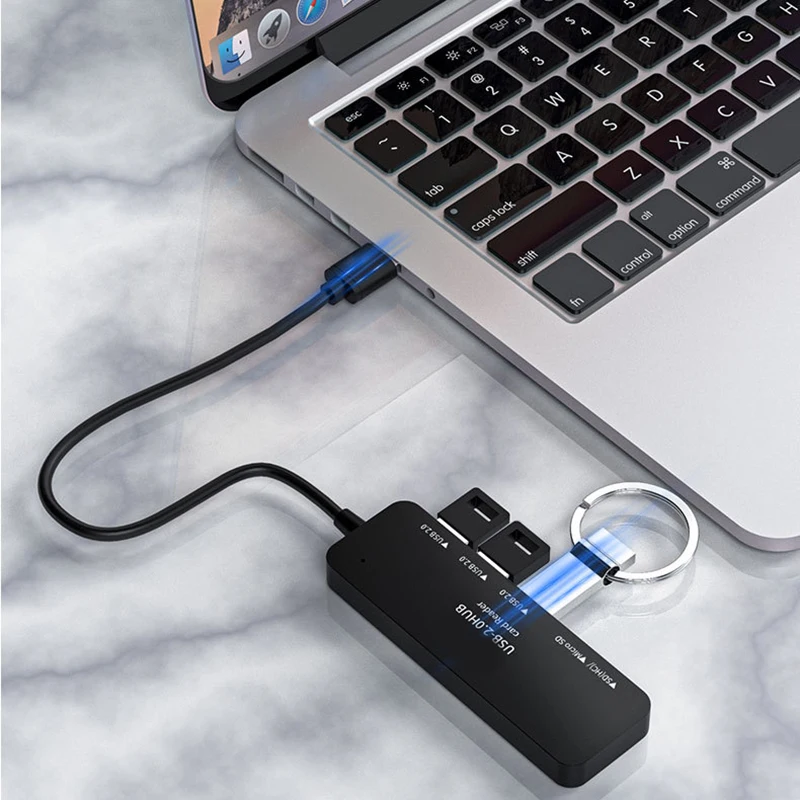 Black USB 2.0 Hi-Speed 4-Port Splitter Hub For PC Notebook High Speed Computer Splitter Hub Adapter Computer Cables Connectors
Black USB 2.0 Hi-Speed 4-Port Splitter Hub For PC Notebook High Speed Computer Splitter Hub Adapter Computer Cables Connectors
