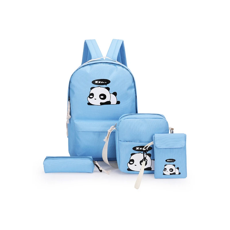 New Feminine Large Capacity Canvas Shoulder Schoolbags Backpack 4pcs/Set Women Cute Panda Print Backpacks Girls
New Feminine Large Capacity Canvas Shoulder Schoolbags Backpack 4pcs/Set Women Cute Panda Print Backpacks Girls