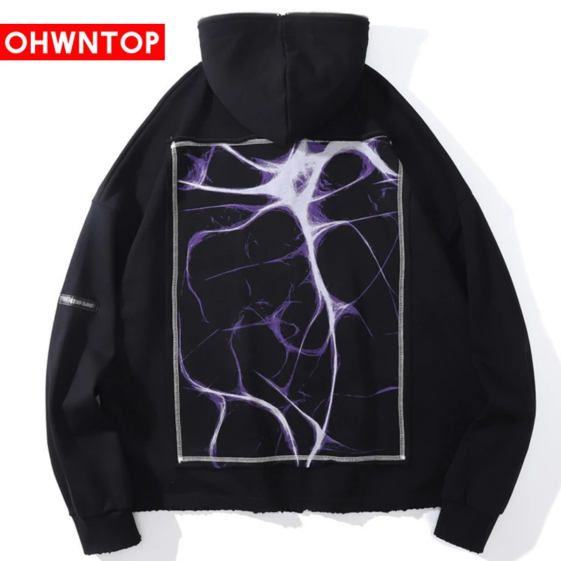 2021 Men Hip Hop Patchwork Hooded Jacket Streetwear Lightning Print Jacket Coat Autumn Harajuku Cotton Loose Jacket Coat Zipper
2021 Men Hip Hop Patchwork Hooded Jacket Streetwear Lightning Print Jacket Coat Autumn Harajuku Cotton Loose Jacket Coat Zipper