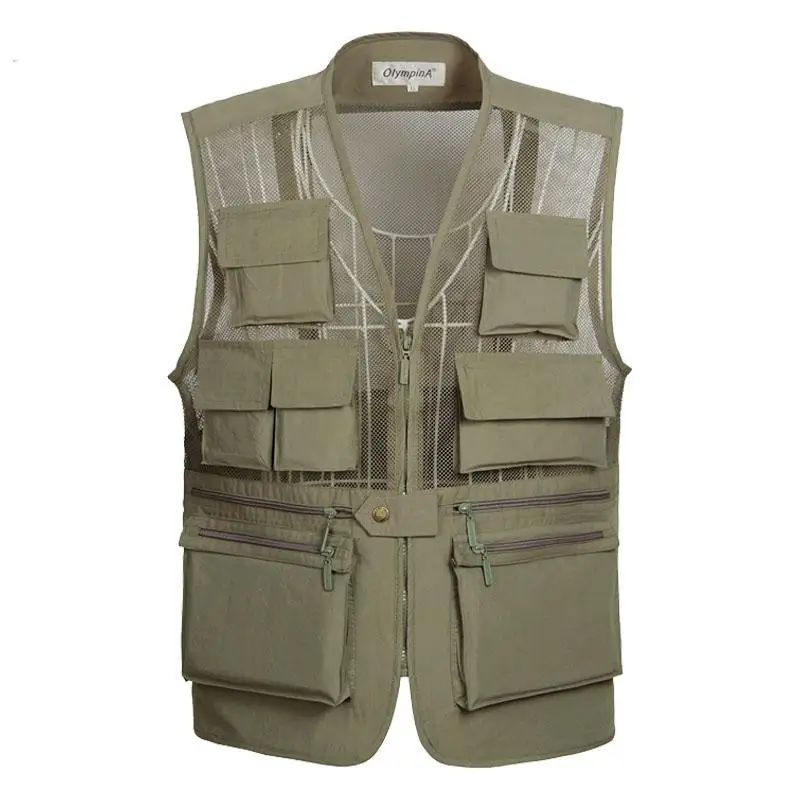 5XL Multi Pockets New Quick-Drying Mesh Breathable Men Vest Ultralight Fishing Waistcoats photography travel Sleeveless Jacket
5XL Multi Pockets New Quick-Drying Mesh Breathable Men Vest Ultralight Fishing Waistcoats photography travel Sleeveless Jacket
