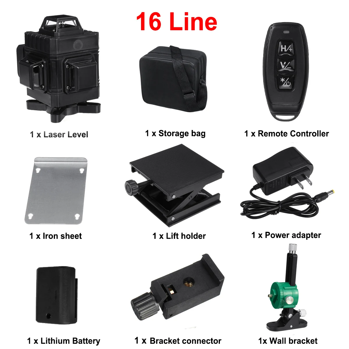 16 Lines 4D Laser Level Self-Leveling 360 Horizontal And Vertical Cross Super Powerful Green Laser Level APP Control EU Version
16 Lines 4D Laser Level Self-Leveling 360 Horizontal And Vertical Cross Super Powerful Green Laser Level APP Control EU Version