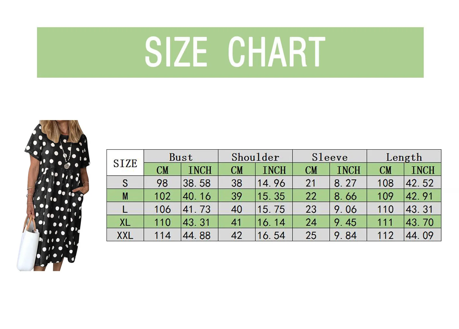 Polka Dot Print Dress Women's Summer Short Sleeve Round Neck Polka Dot Print Loose Mini Dress Summer Casual Party Dress &