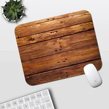 MRGLZY Classic Plaid Mouse Pad Wood Grain Hard Mouse Office Oversized Wristband Business Small Computer Home Desk Small Mouse D