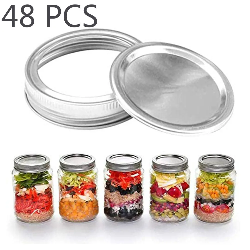 48 Pcs Regular Mouth Canning Lids Bands Split-Type Leak Proof for Mason Jar Canning Lids Covers with Sealing Rings 70mm Jar Lids
48 Pcs Regular Mouth Canning Lids Bands Split-Type Leak Proof for Mason Jar Canning Lids Covers with Sealing Rings 70mm Jar Lids