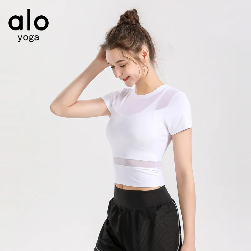 Alo Yoga Short Shirt For Women Fitness Running Sexy Quick Dry Thin Short Sleeve T-shirt For Women -40
Alo Yoga Short Shirt For Women Fitness Running Sexy Quick Dry Thin Short Sleeve T-shirt For Women -40