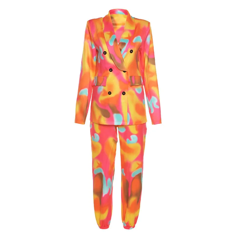 Tie Dye Two Piece Set Women 2021 New Fall Winter Fashion Streetwear Pants Suits Female Office Lady Top And Trousers Outfits
Tie Dye Two Piece Set Women 2021 New Fall Winter Fashion Streetwear Pants Suits Female Office Lady Top And Trousers Outfits