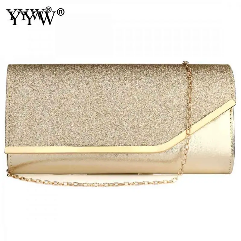 

Sequined Envelope Clutch Bags For Women Wedding Party Clutches Fashion Gold Purses And Handbags With Chain Shoulder Bags 2020