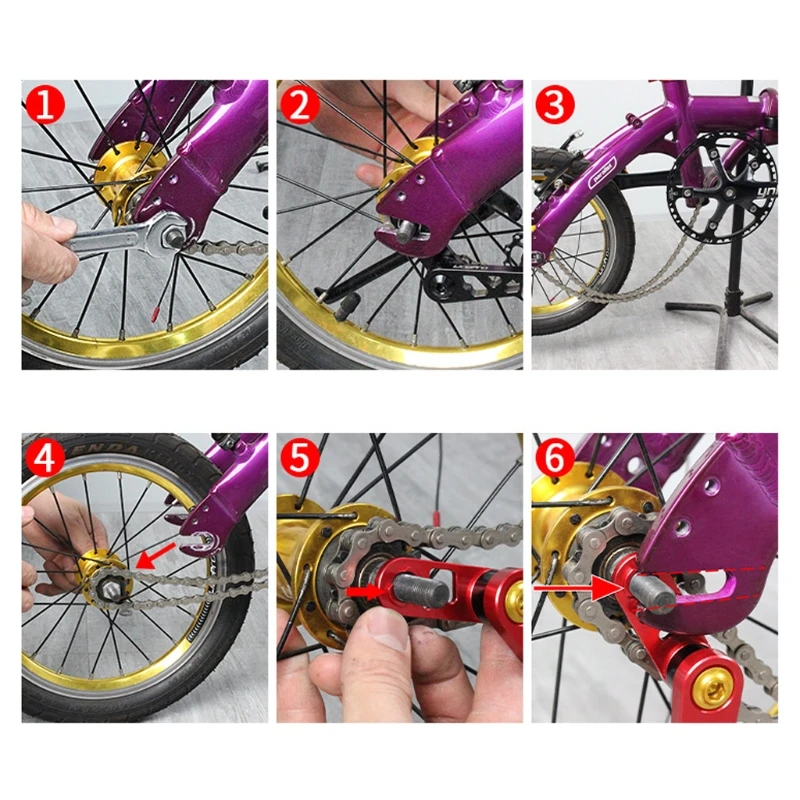 Bicycle Chain Tensioner W/ Wheel Guide Cycling Aluminum Alloy Guide Wheel Adjuster Accessory Accessories
Bicycle Chain Tensioner W/ Wheel Guide Cycling Aluminum Alloy Guide Wheel Adjuster Accessory Accessories