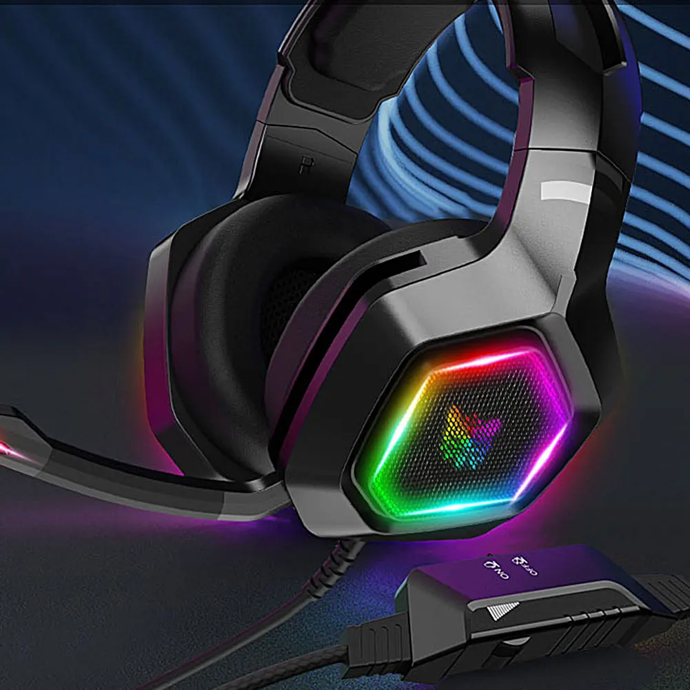 Computer Fashion Ergonomic With Mic Accessories Over Ear Gaming Headset Comfortable 3.5mm Jack Surround Stereo RGB Light Wired
Computer Fashion Ergonomic With Mic Accessories Over Ear Gaming Headset Comfortable 3.5mm Jack Surround Stereo RGB Light Wired