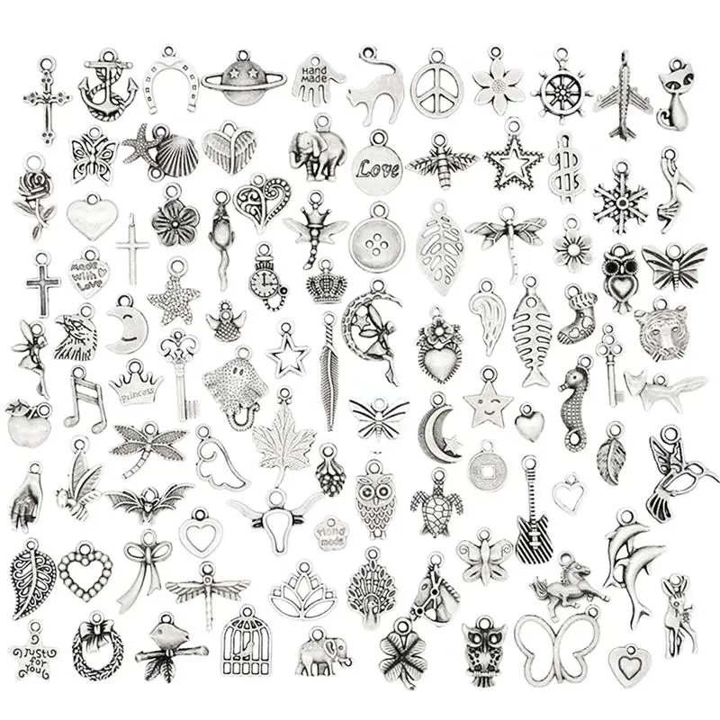 Vintage Mixed 30pcs Tibetan Silver Metal Animals Heart Birds Charms Pendants DIY for Necklace Bracelet Jewelry Making Crafting
Vintage Mixed 30pcs Tibetan Silver Metal Animals Heart Birds Charms Pendants DIY for Necklace Bracelet Jewelry Making Crafting