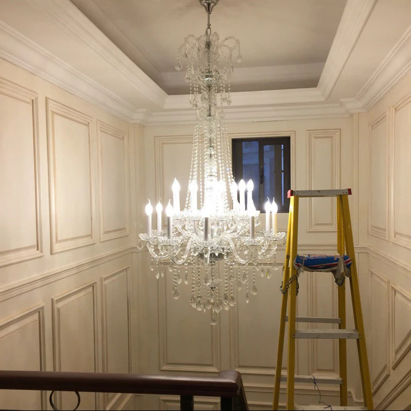 Large Hall Chandelier Luxury crystal chandeliers Lighting Large Chandelier for Staircase Lamps Sitting Room Light Crystal Light
Large Hall Chandelier Luxury crystal chandeliers Lighting Large Chandelier for Staircase Lamps Sitting Room Light Crystal Light