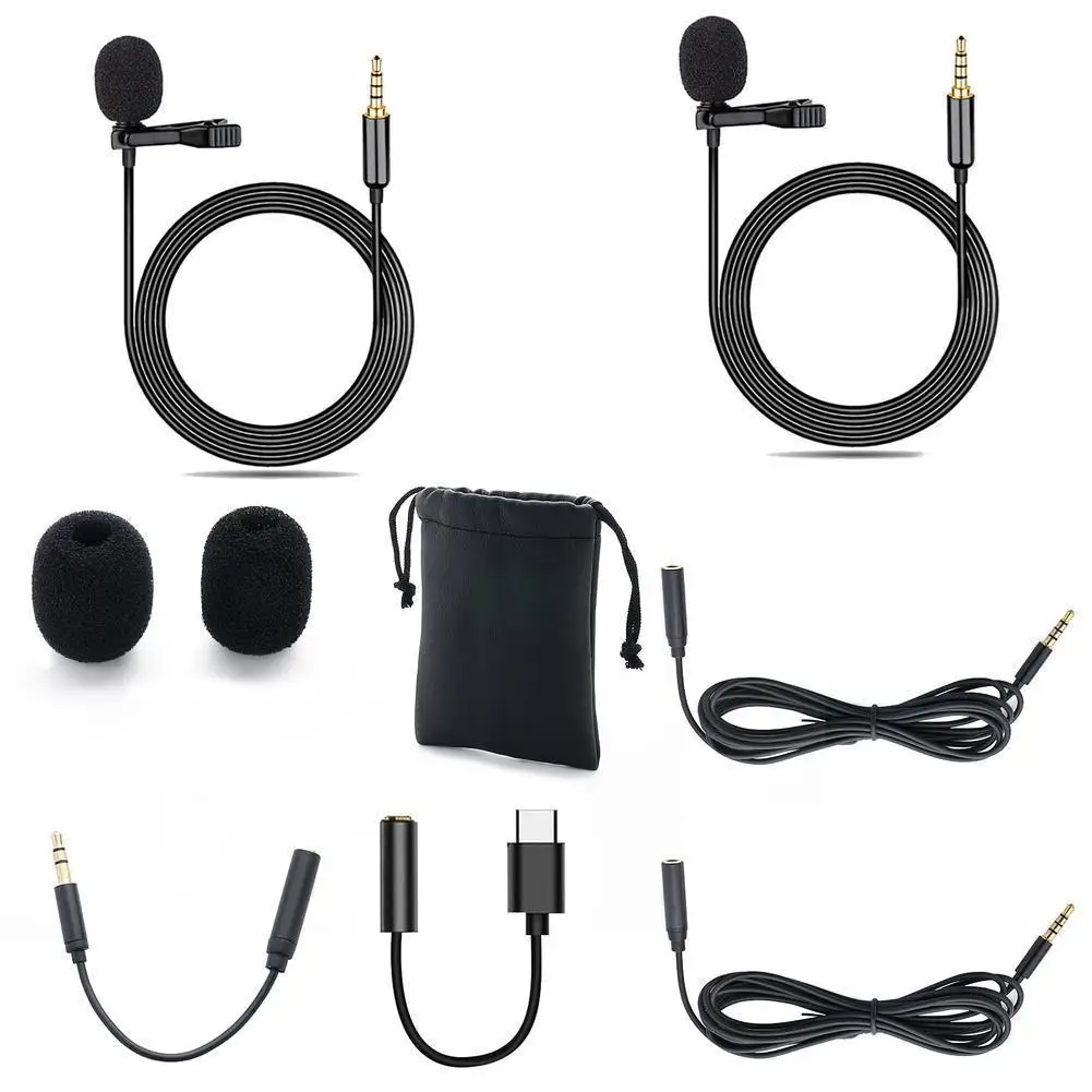 Noise-cancelling Lavalier Microphone For Mobile Phone Speaking In Lecture Bracket Clip Vocal Audio Lapel Microphone
Noise-cancelling Lavalier Microphone For Mobile Phone Speaking In Lecture Bracket Clip Vocal Audio Lapel Microphone