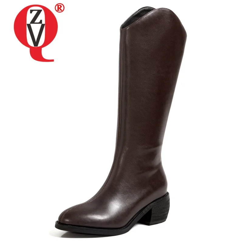 ZVQ Women Genuine Leather Leisure mid boots Fashion New Style ventilation Concise Comfortable Mature soft Solid color zipper 
ZVQ Women Genuine Leather Leisure mid boots Fashion New Style ventilation Concise Comfortable Mature soft Solid color zipper