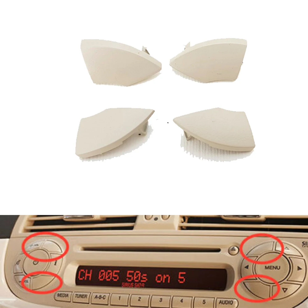 4pcs Car Accessories For Fiat 500 Radio Cd Button Buttons Ivory White Cream Trim Mould Cover Removal 2008+
4pcs Car Accessories For Fiat 500 Radio Cd Button Buttons Ivory White Cream Trim Mould Cover Removal 2008+