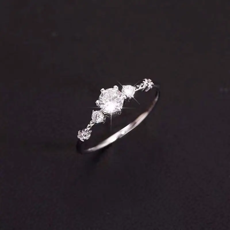 925 Sterling Silver Flash Diamond Ring Women Opening Adjustable Ring For Wedding Gift
925 Sterling Silver Flash Diamond Ring Women Opening Adjustable Ring For Wedding Gift